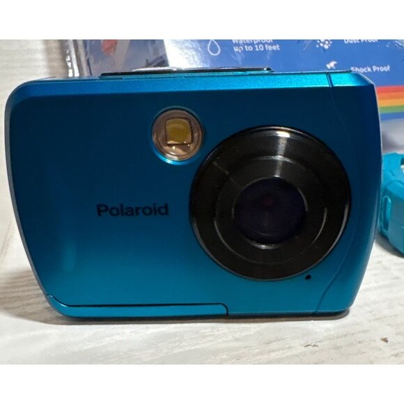 Polaroid 16MP Waterproof Camera Shock & Dust Proof Teal With Micro Memory Card S - Picture 7 of 8